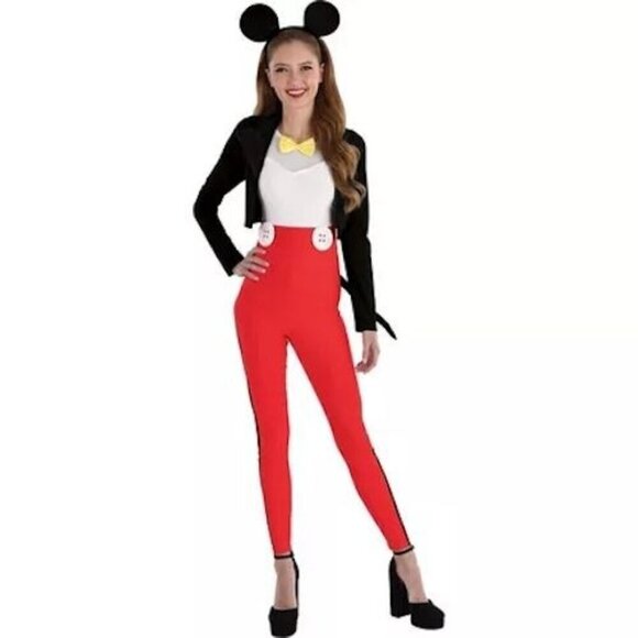 Disney Mickey Mouse Adult Costume Size XLarge 14-16 With Ears & Tail - Picture 1 of 6
